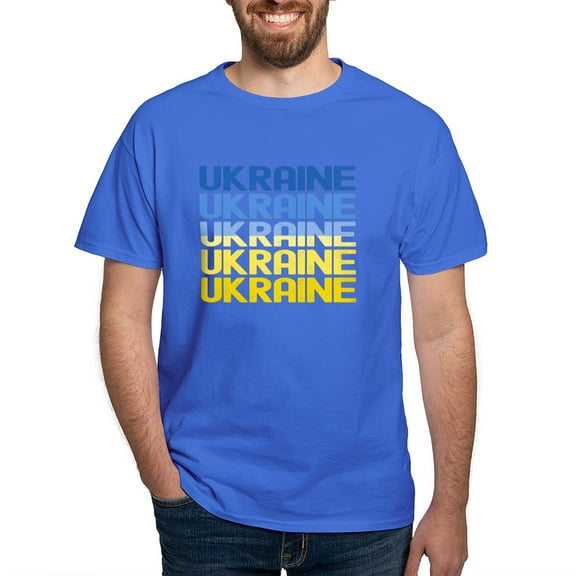 CafePress - Ukraine T Shirt - Men's Classic Graphic Cotton T-Shirt