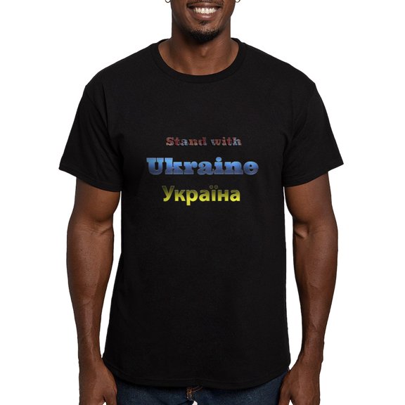 CafePress - Ukraine T Shirt - Men's Fitted T-Shirt