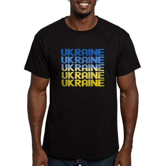 CafePress - Ukraine T Shirt - Men's Fitted T-Shirt