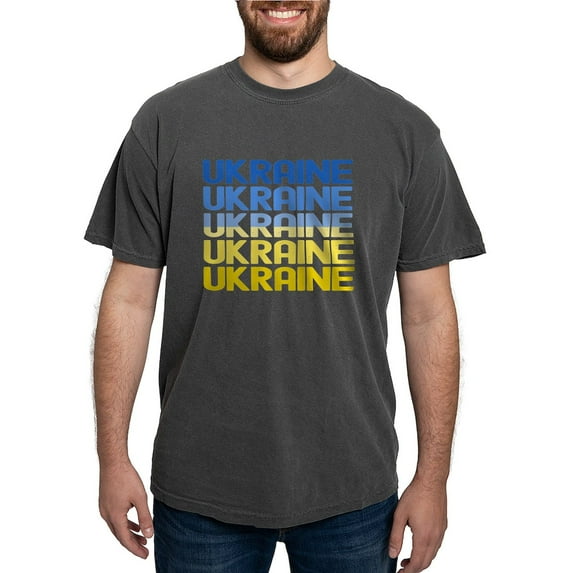 CafePress - Ukraine T Shirt - Mens Comfort Colors Shirt