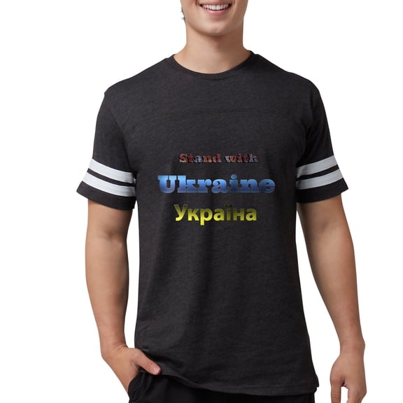 CafePress - Ukraine T Shirt - Mens Football Shirt