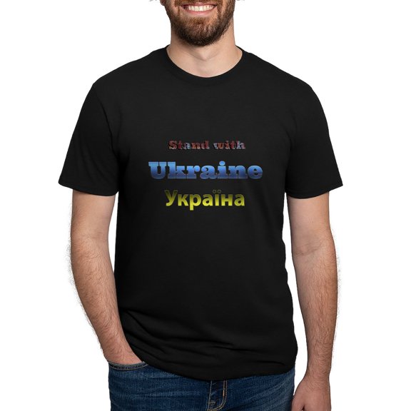 CafePress - Ukraine T Shirt - Mens Tri-blend T-Shirt