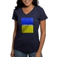 thumbnail image 1 of CafePress - Ukraine T Shirt - Women's V-Neck Dark T-Shirt, 1 of 4