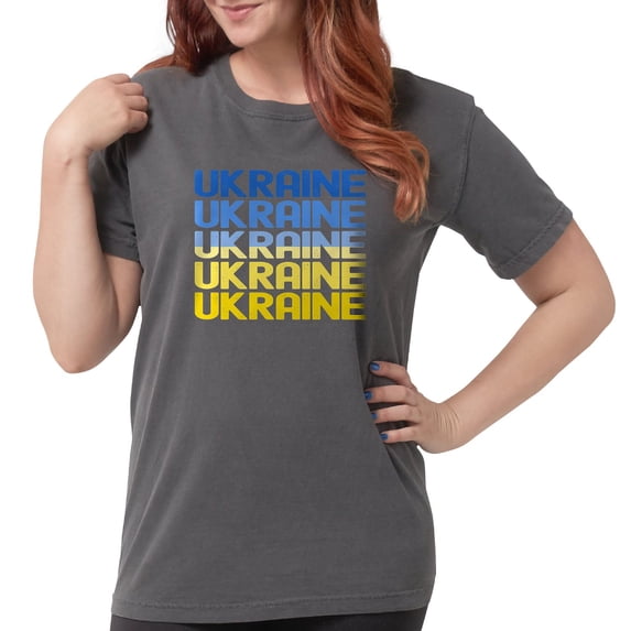 CafePress - Ukraine T Shirt - Womens Comfort Colors® Shirt