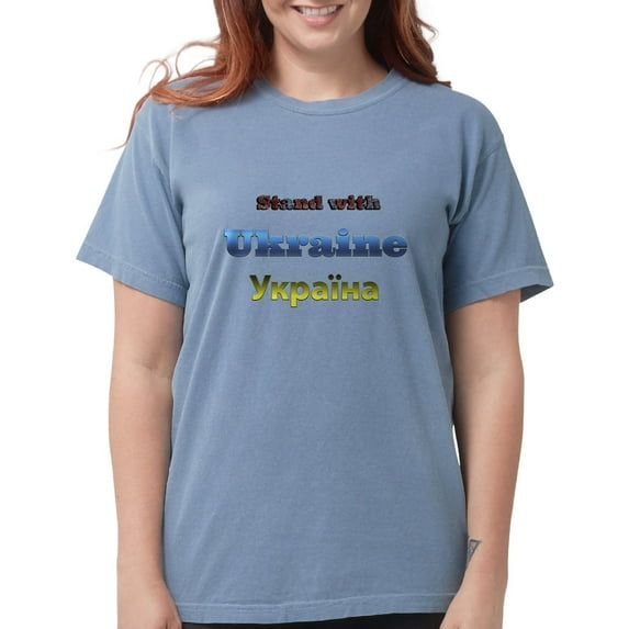 CafePress - Ukraine T Shirt - Womens Comfort Colors® Shirt