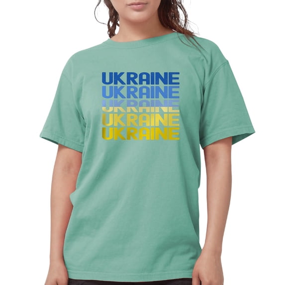 CafePress - Ukraine T Shirt - Womens Comfort Colors® Shirt
