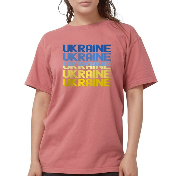 CafePress - Ukraine T Shirt - Womens Comfort Colors® Shirt