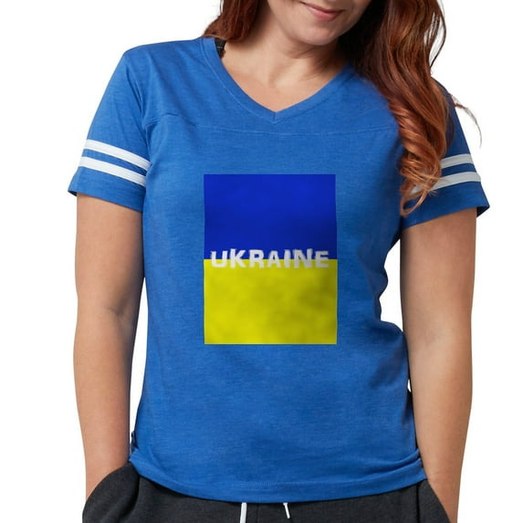 CafePress - Ukraine T Shirt - Womens Football Shirt