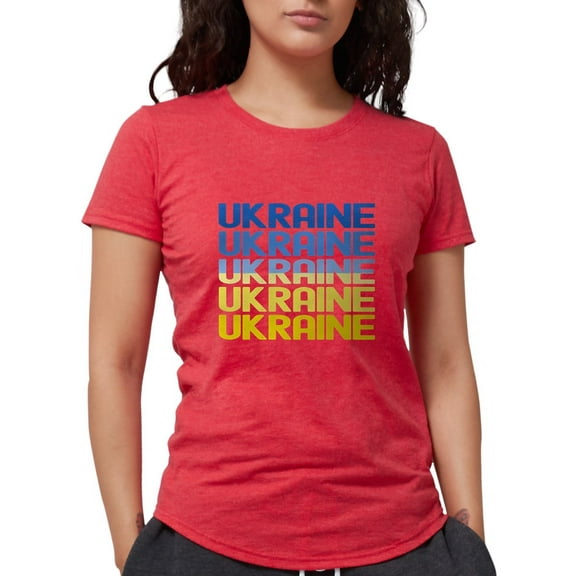 CafePress - Ukraine T Shirt - Womens Tri-blend T-Shirt