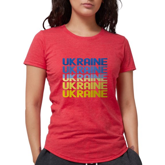 CafePress - Ukraine T Shirt - Womens Tri-blend T-Shirt