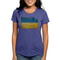 thumbnail image 1 of CafePress - Ukraine Textured Crazeh Paisleh Aged Copy Women's - Womens Tri-blend T-Shirt, 1 of 4