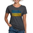 thumbnail image 1 of CafePress - Ukraine Textured Crazeh Paisleh Aged Copy Women's - Womens Tri-blend T-Shirt, 1 of 4
