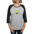 thumbnail image 1 of CafePress - Ukraine Ukrainian Flag Cyrilli Long Sleeve T Shirt - Womens Baseball Tee, 1 of 4