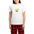 thumbnail image 1 of CafePress - Ukraine Ukrainian Flag Cyrillic Pajamas - Women's Short Sleeve Print T-Shirt and Pants Light Cotton Pajama Set, 1 of 7