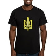 CafePress - Ukraine Ukrainian Kiew Trysub Flag T Shirt - Men's Fitted T-Shirt