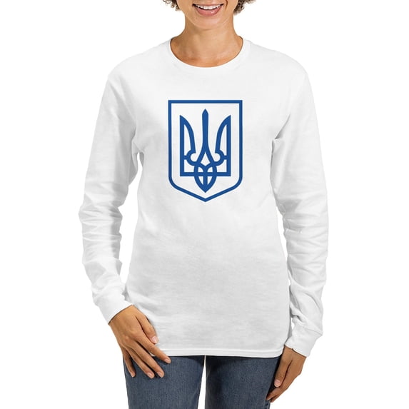 CafePress - Ukraine Women's Long Sleeve T Shirt - Women's Long Sleeve Graphic Casual T-Shirt