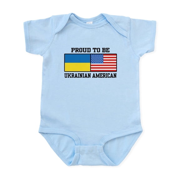 CafePress - Ukrainian American Infant Bodysuit - Baby Light Bodysuit, Size Newborn - 24 Months