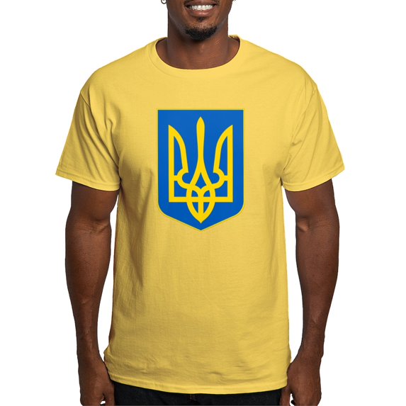 CafePress - Ukrainian Coat Of Arms Light T Shirt - Men's Classic Graphic T-Shirt