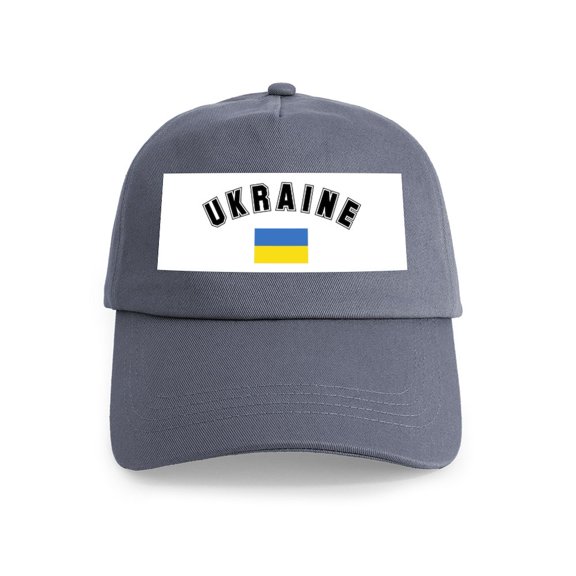 CafePress - Ukrainian Flag Cap - Adjustable 100% Brushed Unisex Casual Cotton Baseball Cap, Beige, 1