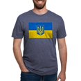 thumbnail image 1 of CafePress - Ukrainian Flag Mens Tri Blend T Shirt - Mens Tri-blend T-Shirt, 1 of 4