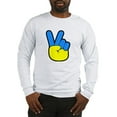 thumbnail image 1 of CafePress - Ukrainian Flag Peace Sign Ukra Long Sleeve T Shirt - Unisex Cotton Long Sleeve T-Shirt, 1 of 4