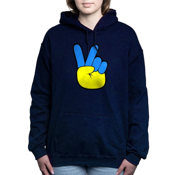 CafePress - Ukrainian Flag Peace Sign Ukraine Nativ Sweatshirt - Pullover Hoodie, Classic & Comfortable Hooded Sweatshirt