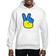 thumbnail image 1 of CafePress - Ukrainian Flag Peace Sign Ukraine Nativ Sweatshirt - Pullover Hoodie, Hooded Sweatshirt, 1 of 4