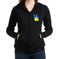 thumbnail image 1 of CafePress - Ukrainian Flag Peace Sign Ukraine Nativ Sweatshirt - Women's Zip Hoodie, 1 of 1