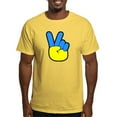 thumbnail image 1 of CafePress - Ukrainian Flag Peace Sign Ukraine Native H T Shirt - Men's Classic Graphic T-Shirt, 1 of 4