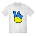 thumbnail image 1 of CafePress - Ukrainian Flag Peace Sign Ukraine Native H T Shirt - Light T-Shirt Kids XS-XL, 1 of 4