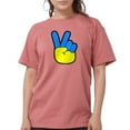 thumbnail image 1 of CafePress - Ukrainian Flag Peace Sign Ukraine Native H T Shirt - Womens Comfort Colors® Shirt, 1 of 4