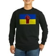 thumbnail image 1 of CafePress - Ukrainian Flag With Fist Long Sleeve T Shirt - Long Sleeve Dark T-Shirt, 1 of 4