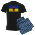 thumbnail image 1 of CafePress - Ukrainian Flag With Fist Pajamas - Men's Dark Loose Fit Cotton Pajama Set, 1 of 7