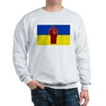 thumbnail image 1 of CafePress - Ukrainian Flag With Fist Sweatshirt - Crew Neck Sweatshirt, 1 of 4