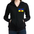 thumbnail image 1 of CafePress - Ukrainian Flag With Fist Sweatshirt - Women's Zip Hoodie, 1 of 1