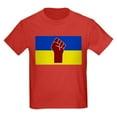 thumbnail image 1 of CafePress - Ukrainian Flag With Fist T Shirt - Dark T-Shirt Kids XS-XL, 1 of 4