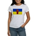 thumbnail image 1 of CafePress - Ukrainian Flag With Fist T Shirt - Women's Classic T-Shirt, 1 of 4