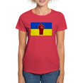 thumbnail image 1 of CafePress - Ukrainian Flag With Fist T Shirt - Women's Traditional Fit Dark T-Shirt, 1 of 4