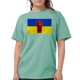 thumbnail image 1 of CafePress - Ukrainian Flag With Fist T Shirt - Womens Comfort Colors® Shirt, 1 of 4