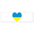 thumbnail image 1 of CafePress - Ukrainian Heart Flag Valentine - 10"x3" Rectangle Bumper Sticker, 1 of 1