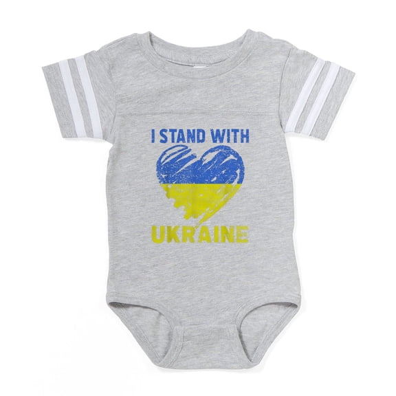 CafePress - Ukrainian Lover I Stand Wit - Cute Infant Baby Football Bodysuit
