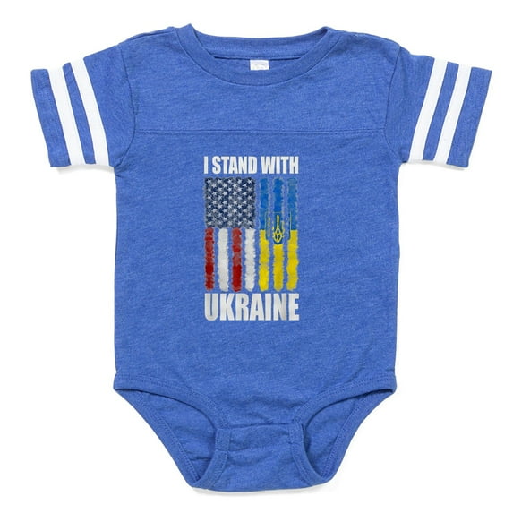 CafePress - Ukrainian Lover I Stand Wit - Cute Infant Baby Football Bodysuit