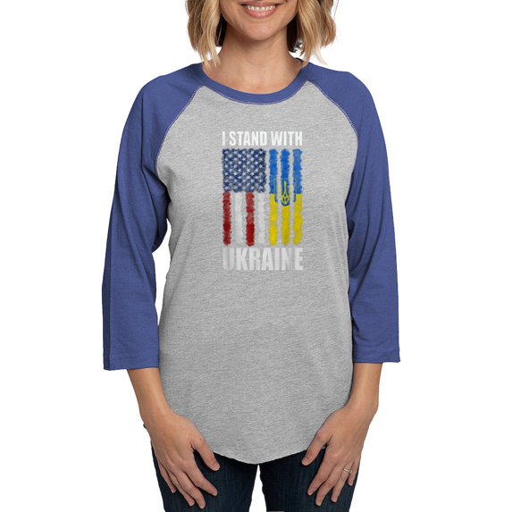 CafePress - Ukrainian Lover I Stand With U Long Sleeve T Shirt - Womens Baseball Tee