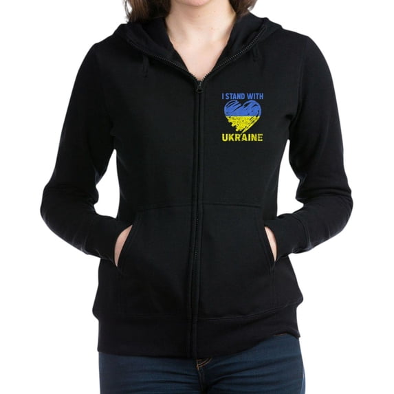 CafePress - Ukrainian Lover I Stand With Ukraine He Sweatshirt - Women's Zip Hoodie