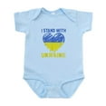 thumbnail image 1 of CafePress - Ukrainian Lover I Stand With Ukraine Hea Body Suit - Baby Light Bodysuit, Size Newborn - 24 Months, 1 of 4