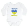 thumbnail image 1 of CafePress - Ukrainian Lover I Stand With Ukraine Hea Body Suit - Long Sleeve Cotton Baby Bodysuit, 1 of 4