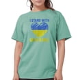 thumbnail image 1 of CafePress - Ukrainian Lover I Stand With Ukraine Heart T Shirt - Womens Comfort Colors® Shirt, 1 of 4