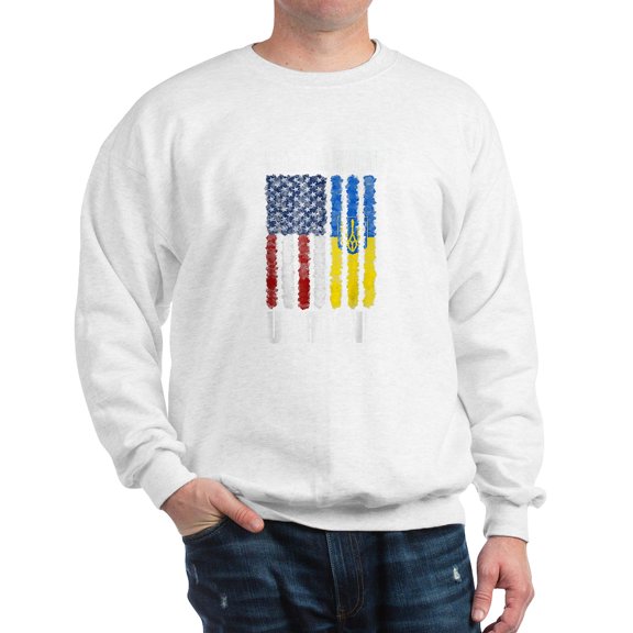 CafePress - Ukrainian Lover I Stand With Ukraine Sweatshirt - Crew Neck Sweatshirt