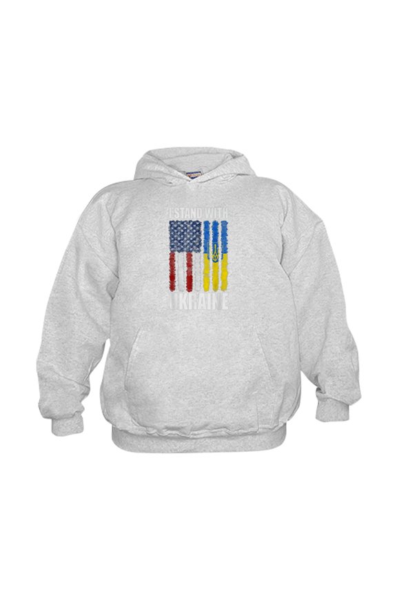 - Ukrainian Lover I Stand With Ukraine Sweatshirt - Kids Hooded Sweatshirt, Classic Hoodie