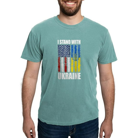 CafePress - Ukrainian Lover I Stand With Ukraine T Shirt - Mens Comfort Colors Shirt